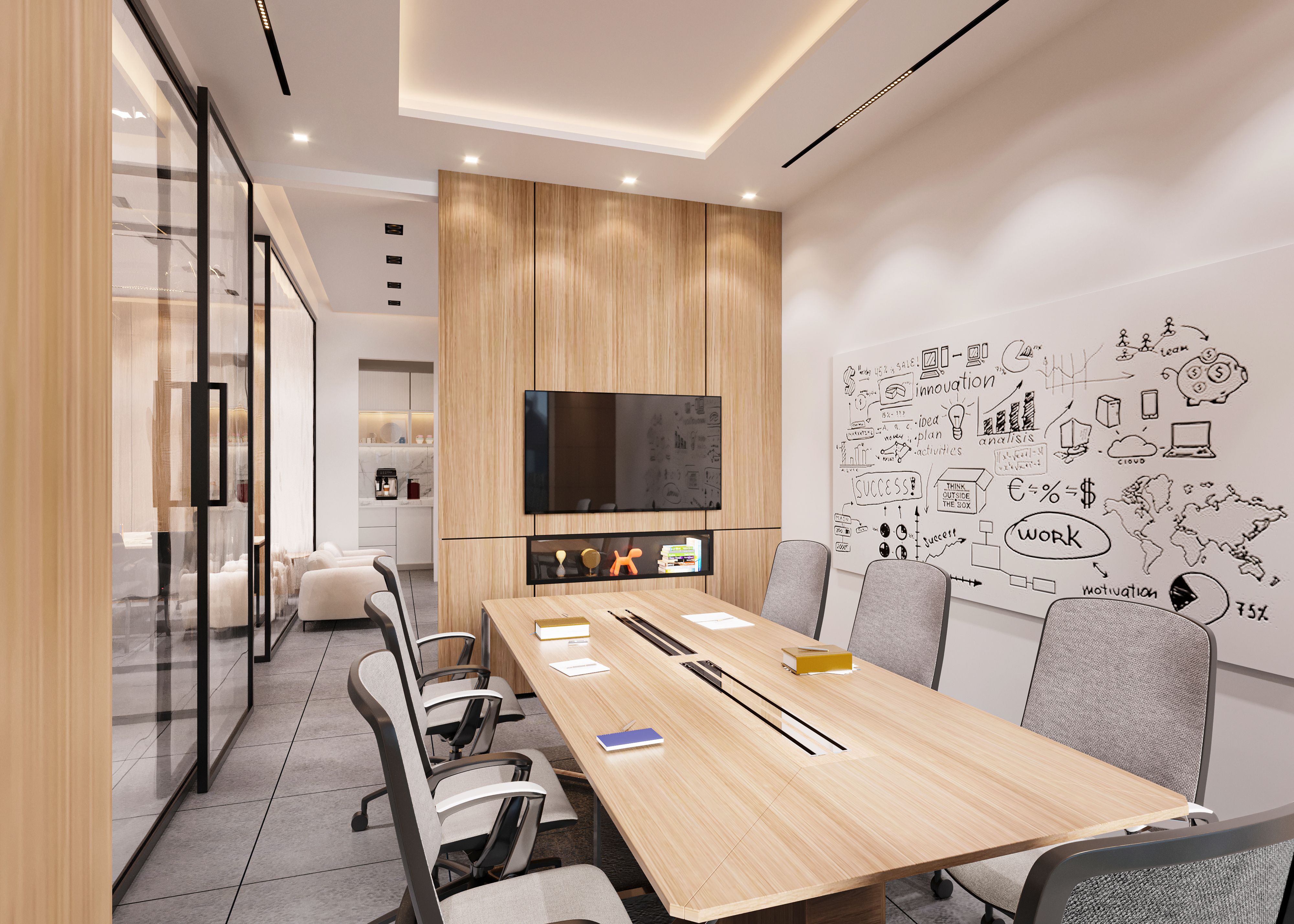 Espace de travail collaboratif — Partner Aménagement